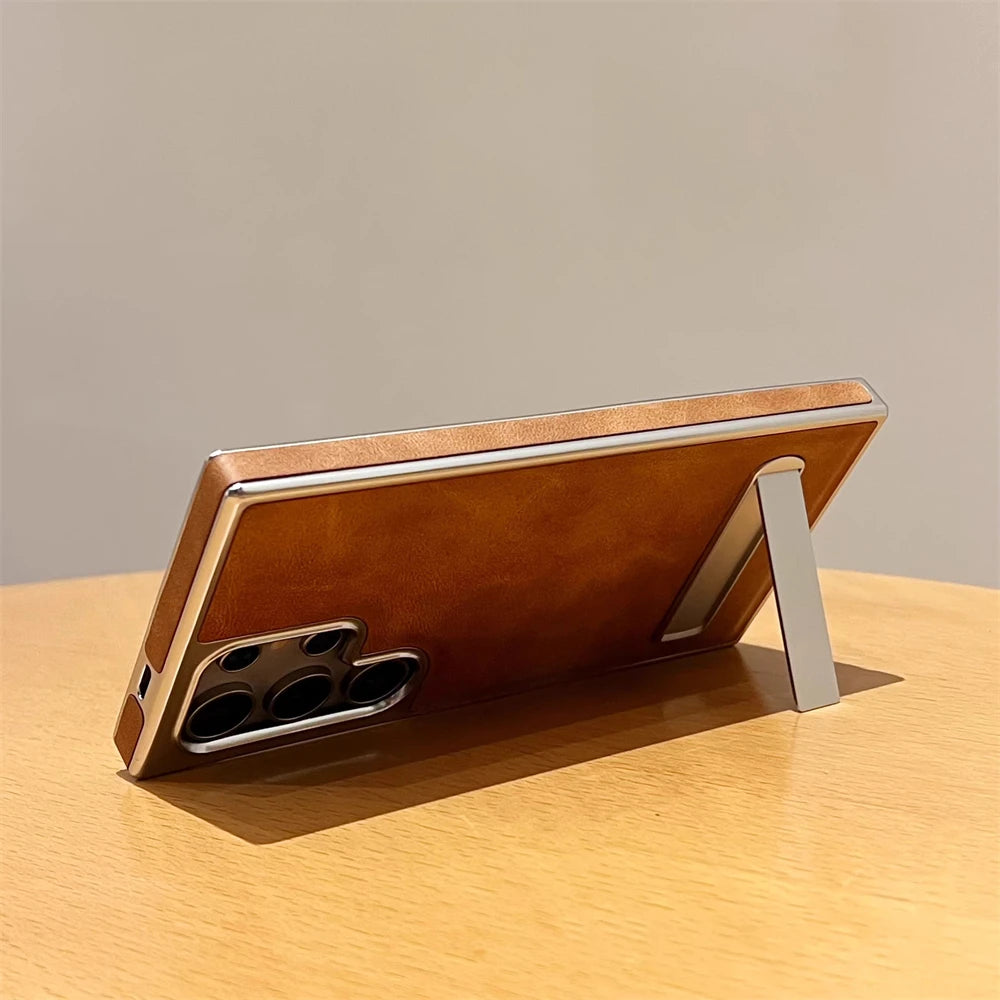 Case Samsung Business Plating Leather