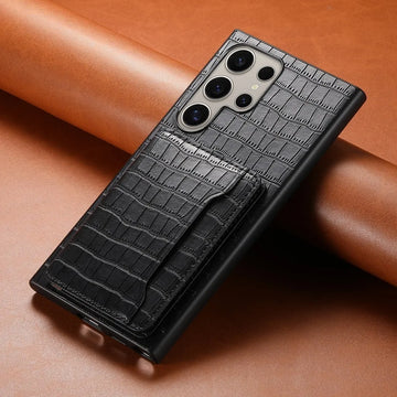 Case Samsung Crocodile Wallet Flip Stand