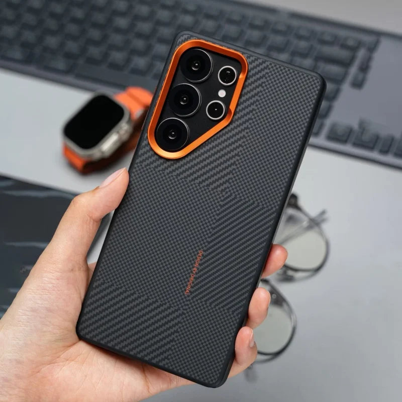 Case Samsung Carbon Fiber Alloy MagSafe