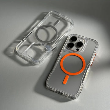 Clear Crystal Anti-Drop MagSafe Phone Case for iPhone