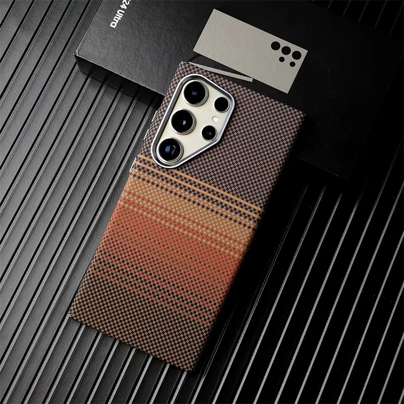 Case Samsung Carbon Fiber Woven MagSafe