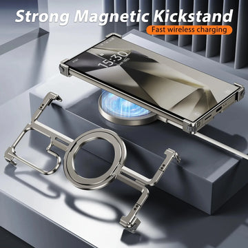 Samsung Case with Anti-Fall Protection made of reinforced Metal + MagSafe