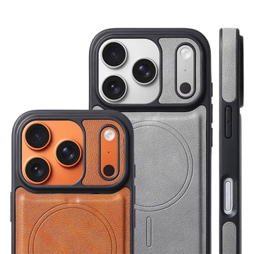 Case iPhone PU Leather MagSafe Shockproof