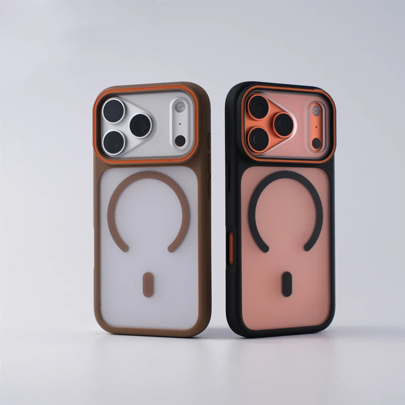 Case iPhone Frosted Lens Matte MagSafe
