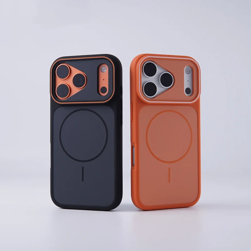 Case iPhone MagSafe Frosted Lens Frame