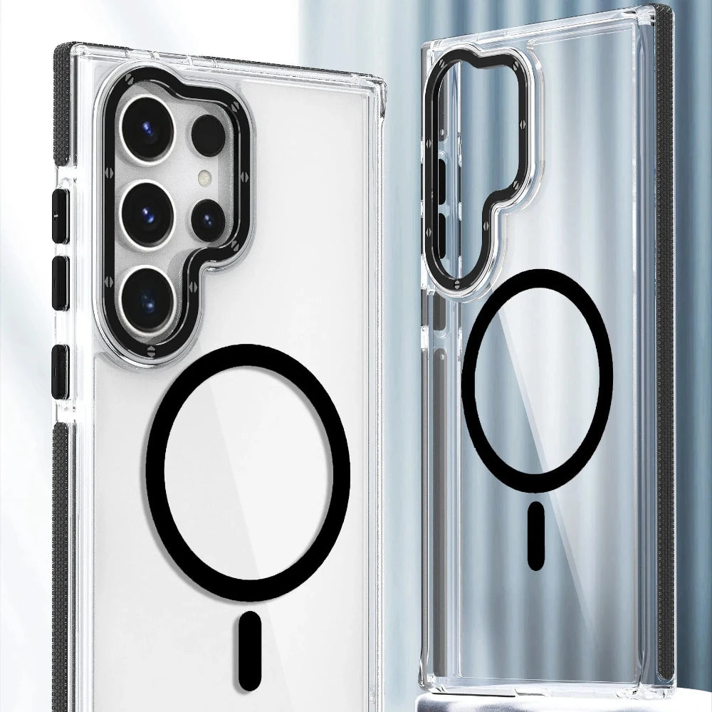 Samsung Transparent Case with complete protection and wireless charging