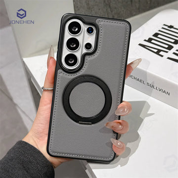 Case Samsung Leather Magnetic Stand